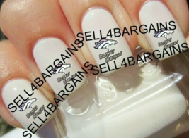 20 New 2025 NFL Pink Breast Cancer DENVER BRONCOS ARABIAN HORSE》Nail Art... - $9.00