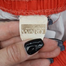Montgomery Ward Shorts Mens 28 Red Drawstring Elastic Waist Activewear B... - £18.18 GBP
