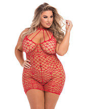 PINK LIPSTICK SHREDS OF DECENCY RED SEAMLESS DRESS QUEEN  - $18.80