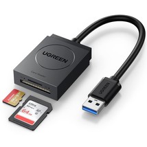 Ugreen Sd Card Reader Usb 3.0 Dual Slot Flash Memory Card Reader Tf Sd Micro Sd - £19.17 GBP