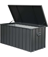 120 Gal Waterproof Lockable Outdoor Deck Storage Box for Patio - €165,10 EUR