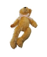 Kuddle Me Toys Golden Yellow Teddy Bear Stuffed Animal Plush Soft Fuzzy Toy - £8.20 GBP