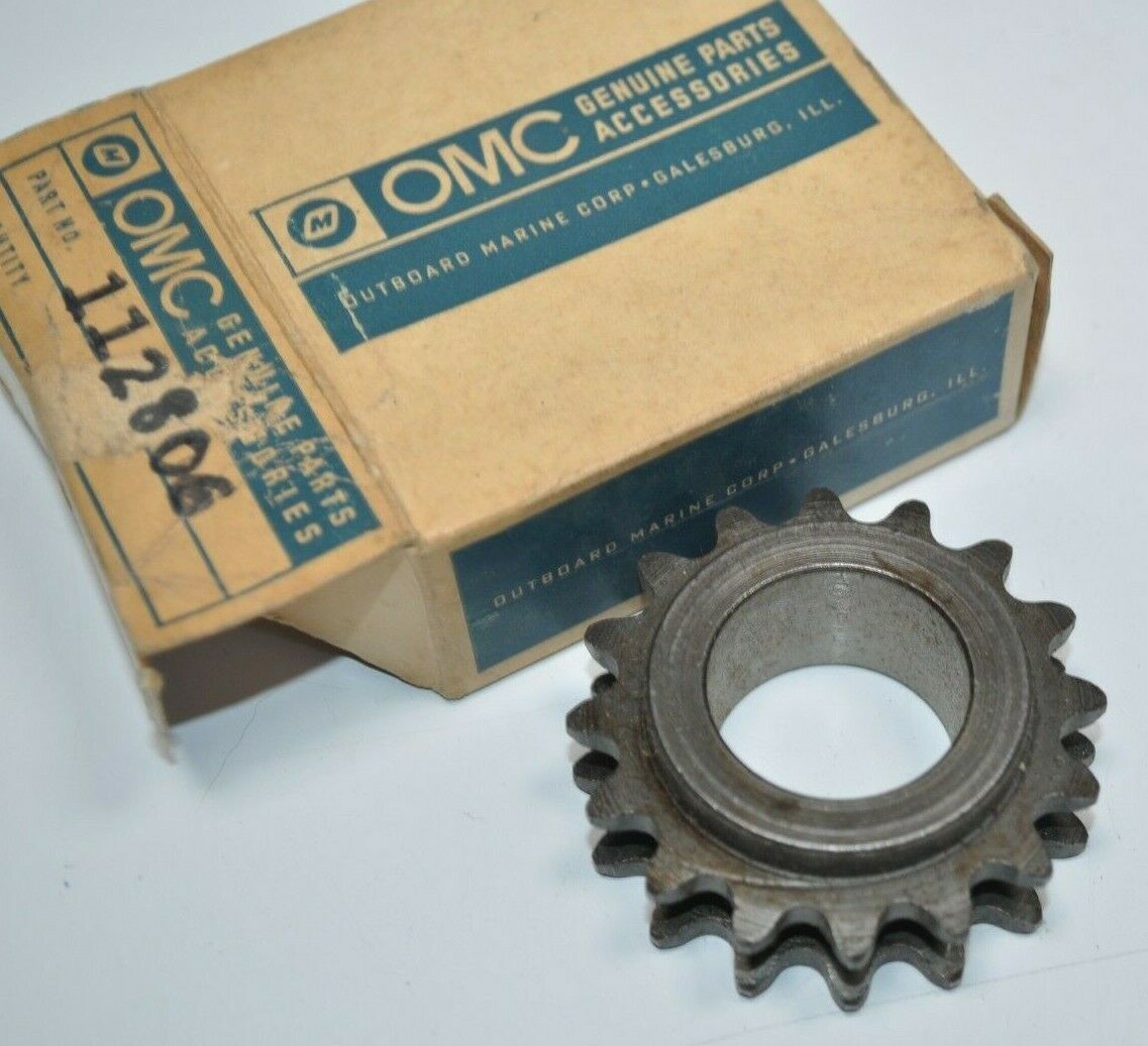 NEW OMC 16T DOUBLE OUTBOARD DRIVE SPROCKET GEAR PART# 112806 - $9.89