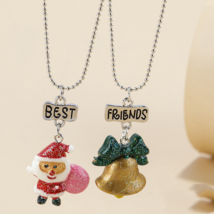 Best Friends Santa and Bell Necklace Set - £7.18 GBP