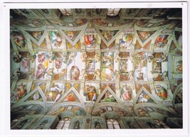 Postcard Vatican Museum Sistine Michelangelo La Volta The Ceiling 4.5 x 6.25 - £3.94 GBP
