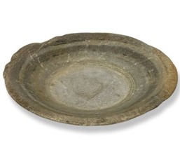 Gorgeous OOAK Large Marble Stone Bowl 9&quot; Handmade Rustic Boho - £96.65 GBP