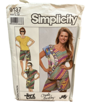 Simplicity Sewing Pattern Christie Brinkley Surf Club Misses Size LG 9137 Uncut - £5.50 GBP