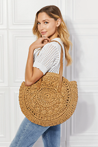 Justin Taylor C&#39;est La Vie Crochet Handbag in Caramel - £46.18 GBP