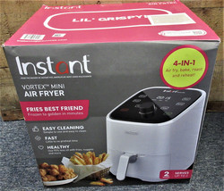 Instant Vortex 4-in-1 2QT Oven Combo Smart Nonstick Kitchen White Air Fryer - $64.97