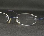 Vintage KUHLMEY KANA KK 44637-2 Blue UNIQUE RARE EYEGLASSES RIMLESS 51-2... - $67.34
