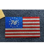 Vintage Bennington ‘76 American flag with glitter detail decal Sticker NOS - $362.73 MXN