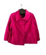 Talbots Blazer Jacket Womens 12 Pink Velvet Button Up - $26.99