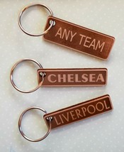 Laser Cut Plywood Keyring, Manchester United, Chelsea, Liverpool, Spur, Man City - £1.88 GBP