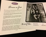 School of Fish Human Cannonball Album Release Original Press Kit with Photo - £11.72 GBP