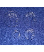 4 Hopper Foot Offsets For 3/8" Foot - Template - Quilting - $14.46