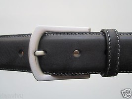 J. Ford Genuine Full Grain Leather Men’s Belt Black 42   - $29.44