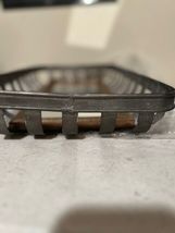 Tobacco Basket hanging Mirror in  distressed metal and wood image 3