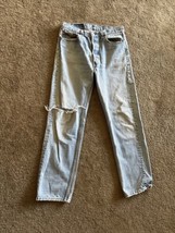 Vtg  Levis 501XX Jeans USA Denim Button Fly Pants Mens Distressed 30x28.5 - £112.29 GBP