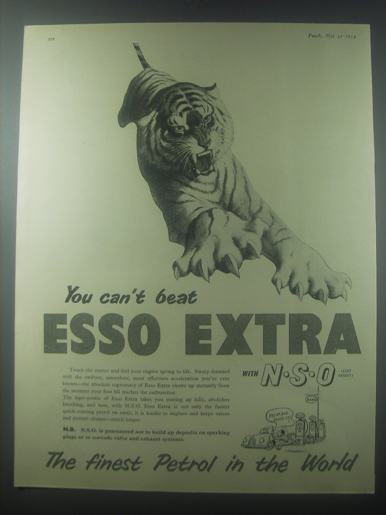 1954 Esso Extra Petrol Advertisement - $18.49