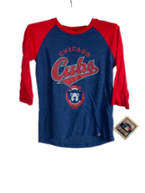 Majestic Youth Chicago Cubs Don&#39;t Judge 3/4 Raglan T-Shirt , Royal , Small (8) - £12.41 GBP