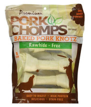 Premium Medium Baked Pork Knotz for Dogs by Pork Chomps - £29.98 GBP