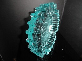 Luminoso  Teal / Blue Glass Ashtray by Rocky Patel 10" Diameter NIB image 8
