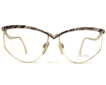 Vintage Eyeglasses Frames Mod W 73 Col TM Brown Gold Oversized 55-14-135 - $74.75