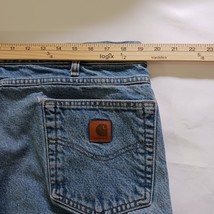 Carhartt B17-DST Men's 40×32 Blue Cotton Denim Jeans Measured Size 38×31 image 15