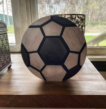 Hand Painted Wooden Soccer Ball - £8.45 GBP