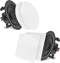 5.25&#39;&#39; In-Wall/In-Ceiling Dual Speakers (Pair) - 2-Way Woofer Speaker Sy... - $2,690.94 MXN