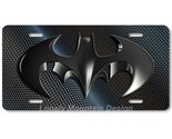 Cool Batman Inspired Art on Carbon FLAT Aluminum Novelty Auto License Ta... - £14.07 GBP