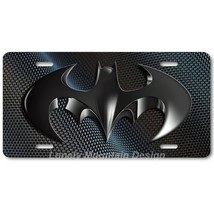 Cool Batman Inspired Art on Carbon FLAT Aluminum Novelty Auto License Tag Plate - £14.17 GBP