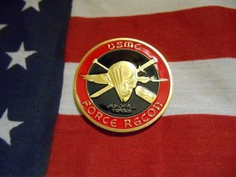 Usmc Force Recon Challenge Coin United States Marine Corps Challenge Coin - £6.27 GBP