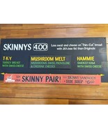 Potbelly Sandwich Works 2000s Official Skinnys Menu Board Sign 37&quot; X 16&quot; - $271.56 CAD