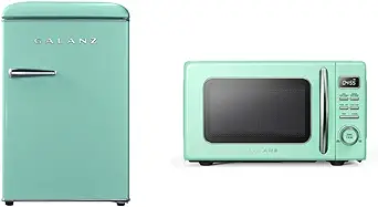 Galanz GLR25MGNR10 Retro Compact Refrigerator, Mini Fridge &amp; GLCMKZ07GNR... - £442.85 GBP