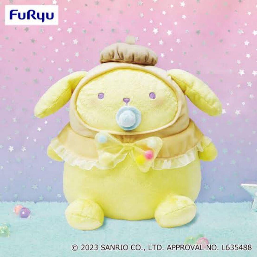 Sanrio Pompompurin Pom Purin Sugar Party Plush Toy stuffed Doll 30cm Furyu - £71.15 GBP