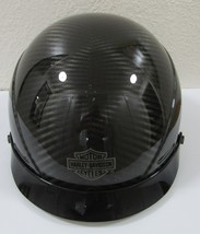 Harley-Davidson Motorcycle Half Helmet Size Large and Bag - $58.41