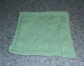 Handmade Knit Standard Poodle Dog Blue Dishcloth Canine Lover Gift Brand... - £6.67 GBP