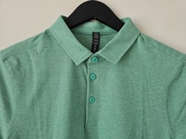 Nwt Lululemon Htge Green Evolution Polo Pique Top Shirt Men&#39;s Medium - £79.54 GBP