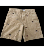 Chaps Shorts Size 38 Mens Embroidered Beagle Dogs Hampton Khaki Ralph La... - $108.99 CAD