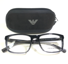 Emporio Armani Eyeglasses Frames EA3120 5566 Black Grey Square 55-18-145 - $54.44