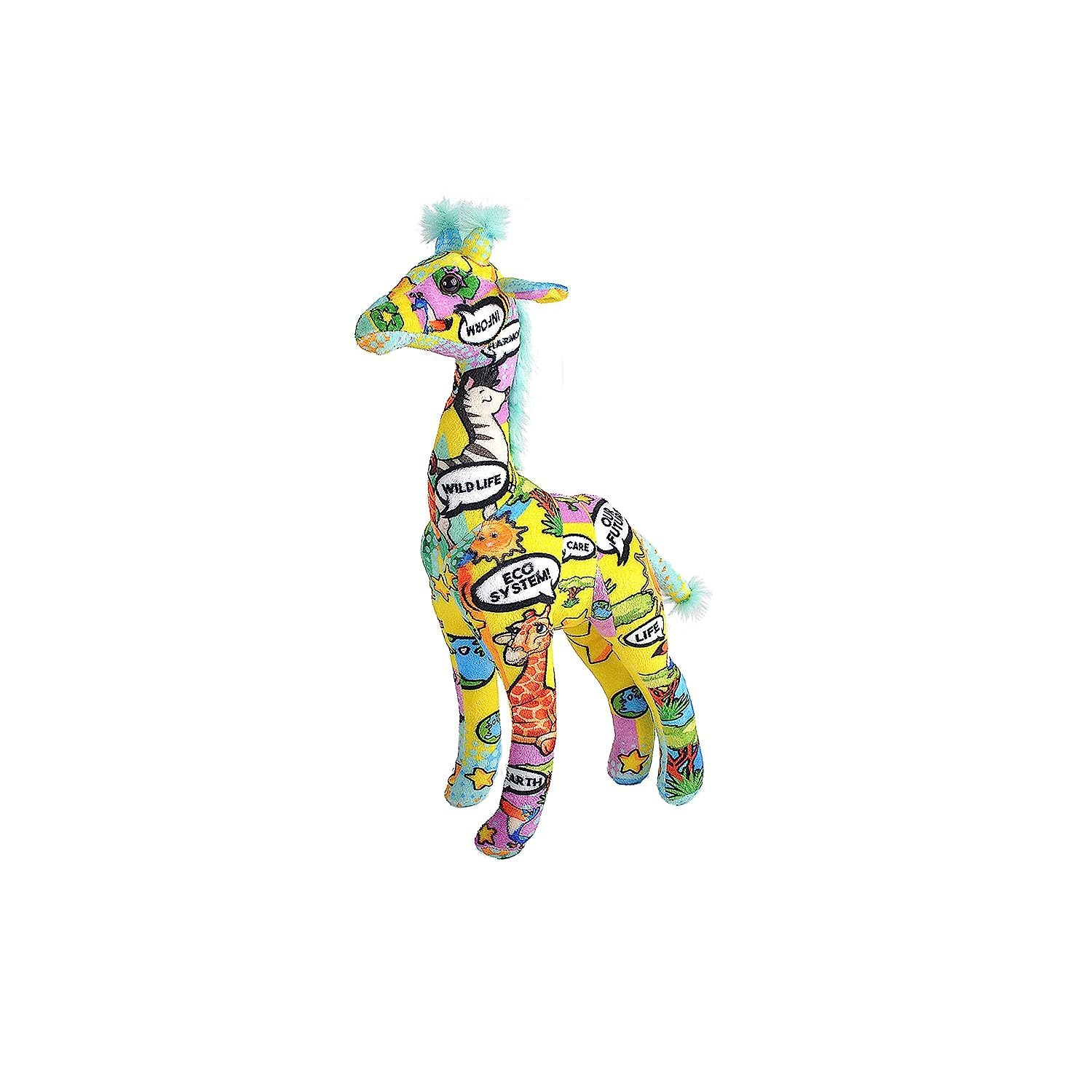 WILD REPUBLIC Message from The Planet, Giraffe, Stuffed Animal, 12 inches, Gift  - $45.82