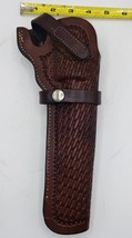 Liberty Leather Gun Holster 721069 Basket Weave Hand Made In USA RH - £39.86 GBP