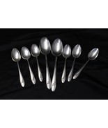 Oneida Queen Bess Teaspoons and Serving Spoons Lot of 8  Silverplate - $19.59