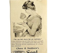 Chase &amp; Sanborn Seal Brand Coffee 1894 Advertisement Victorian Beverage ... - $14.99