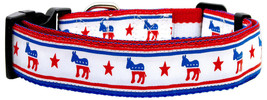 Political Nylon Democrat Dog Collar Medium - $26.99