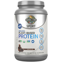 Garden of Life Sport Organic Plant-Based Protein Powder Chocolate 1.9lb 29.6 oZ. - £80.37 GBP