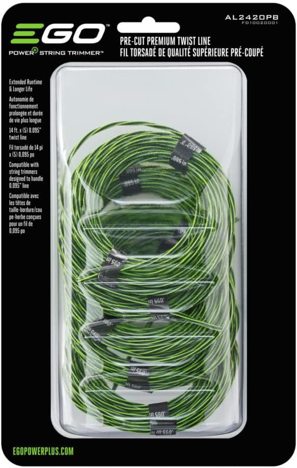 Ego Al2420Pb Pre-Cut Premium Twist Line For String Trimmer, Green - $32.94