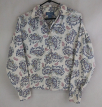 Westbound Women&#39;s Colorful Button-Up Floral Paisley Blouse Size Large - £11.36 GBP