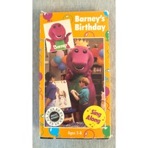 Vintage BARNEY VHS Cassette Tape 1992 Barney&#39;s Birthday Sing Along - £5.53 GBP
